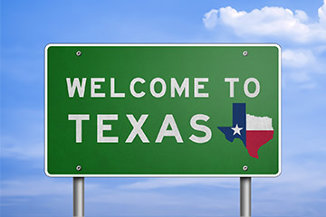 State of Texas sign